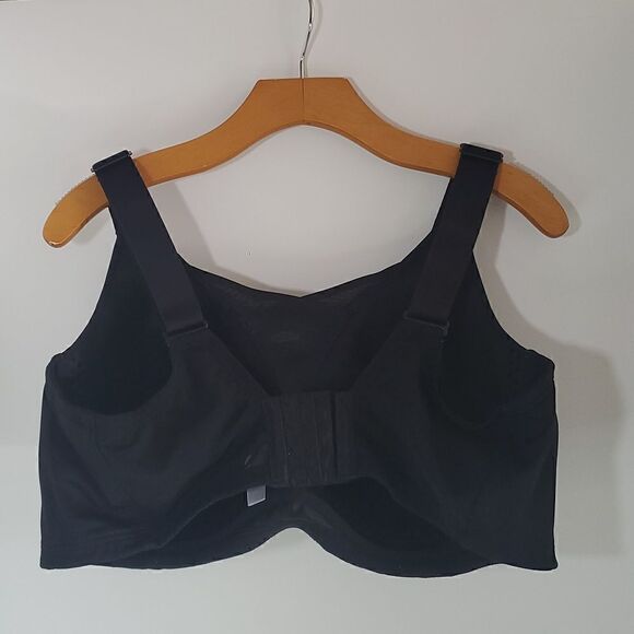 LIVI Lane Bryant Wireless Medium-Impact Wicking Sports Bra Black Size 44DDD - Picture 5 of 10